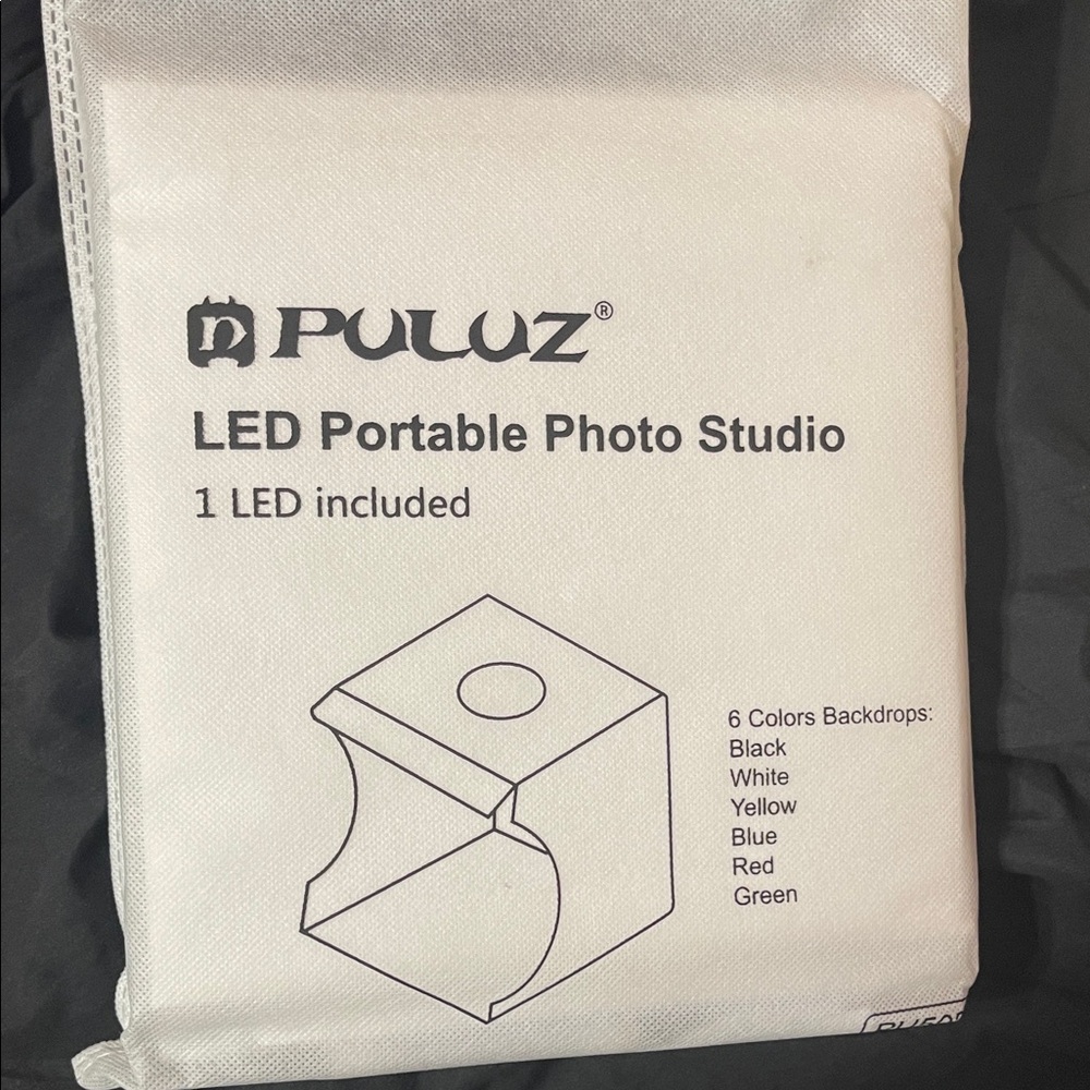 LED Photo Studio Box with Colorful Backdrops